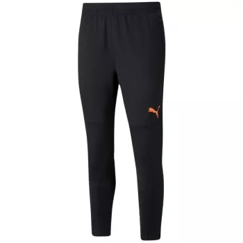 Pantaloni de antrenament bărbați PUMA IndividualFINAL Slim Fit, negru, mărimea M