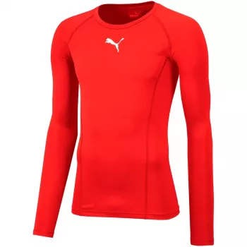 Tricou Puma Liga Baselayer Tee LS roșu 655920 01 XL