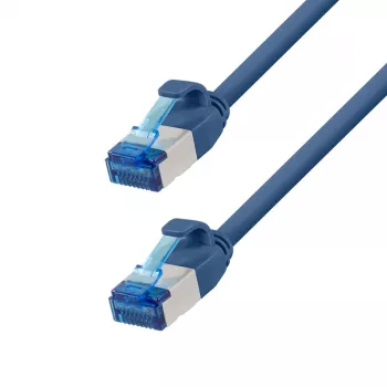 Cablu patch LogiLink SlimLine Cat.6A S/FTP LSZH, albastru, 3 m