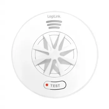 LogiLink SC0232 Detector de căldură alb 85 dB alarmă clasa A1 54-65°C alimentat cu baterie
