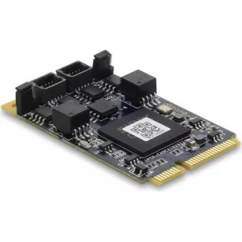 Placă de interfață DELOCK 63002 CAN 2.0 / CAN FD Mini PCIe, 2 x D-Sub 9 pin, până la 8 Mbps, izolare galvanică și protecție la supratensiune