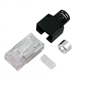 Conector de câmp RJ45 tată EFB Elektronik Stewart SS37, ecranat, fără unelte, Cat.6A/7/7A/8, zinc turnat, contacte aurite