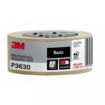 3M Scotch PRO bandă de mascare pentru vopsitorie 48mm x 50m bej P3630