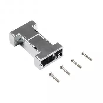 Carcasă de interfață goală metalizată EFB ELEKTRONIK EB0909MV2, 1 port Keystone, argintie