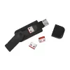 Blocator port USB-A LogiLink AU0054 cu 1 cheie și 4 lacăte, versiune de călătorie, negru