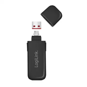 Blocator port USB-A LogiLink AU0054 cu 1 cheie și 4 lacăte, versiune de călătorie, negru