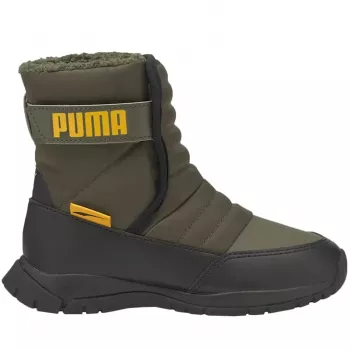 Adidași de iarnă PUMA Nieve WTR AC PS pentru copii, negru-alb