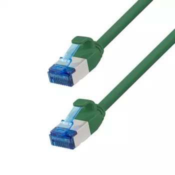 Cablu patch Ethernet subțire LogiLink Cat.6A S/FTP, LSZH, verde, 20 m