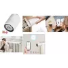 Cap termostatic inteligent Zigbee LogiLink cu afișaj LCD, compatibil Tuya, alb