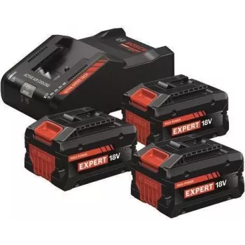 Set de start Bosch 3x acumulator EXBA 18V 8.0Ah cu încărcător EXAL 18V-160 (0615V0005R)