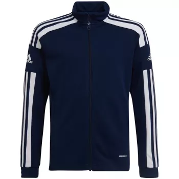Hanorac de antrenament adidas Squadra 21 cu fermoar integral, bleumarin, tineret 152cm
