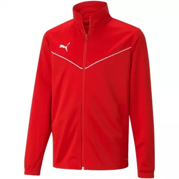 Jachetă de antrenament din poliester Puma teamRISE Jr roșie 657393 01 176cm