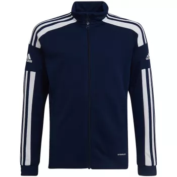 Bluză de antrenament adidas Squadra 21 cu fermoar complet, bleumarin, HC6276, pentru tineri, 140 cm