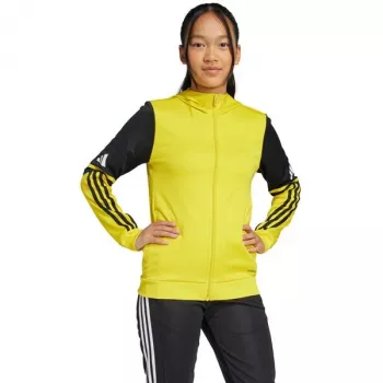Hanorac cu glugă adidas Squadra 25 pentru copii, galben/negru, 152cm