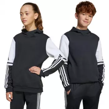 Hanorac cu glugă adidas Squadra 25 Sweat Hoody pentru copii, negru, 116cm