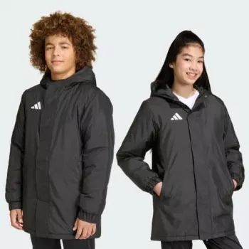 Geacă adidas Entrada 26 Stadium pentru copii, negru, 164cm