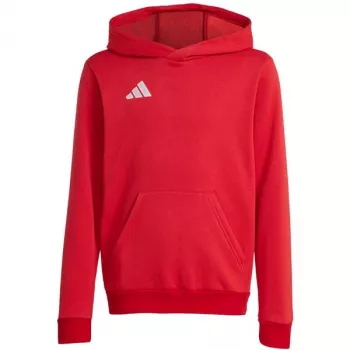 Hanorac adidas Entrada 26 pentru copii, roșu, 164 cm