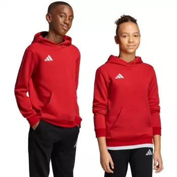 Hanorac adidas Entrada 26 pentru copii, roșu, 140 cm