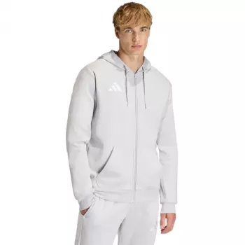 Hanorac cu fermoar integral adidas Entrada 26 pentru bărbați, gri, XL