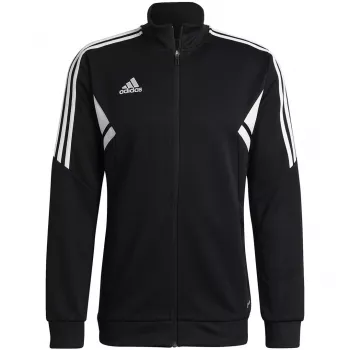 Jachetă de antrenament adidas Condivo 22 pentru bărbați, negru, Slim Fit, cu fermoar integral, AEROREADY Primegreen, poliester reciclat, HA6252