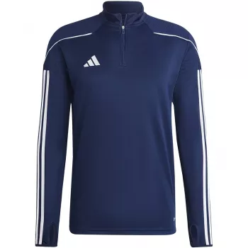 Bluză de antrenament adidas Tiro 23 League bleumarin pentru bărbați Slim Fit cu fermoar sfert și mâneci lungi HS7229 M