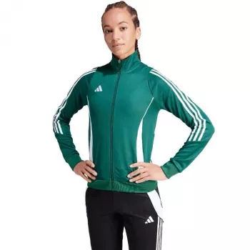Bluză de antrenament adidas Tiro 24 pentru femei cu fermoar sfert - Team Green - 2XL