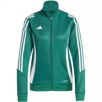 Bluză de antrenament adidas Tiro 24 pentru femei cu fermoar sfert - Team Green - 2XL