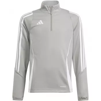 Tricou de antrenament adidas Tiro 24 pentru copii, hanorac, gri Four, 140 cm