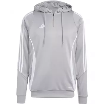Hanorac de antrenament cu glugă adidas Tiro 24, Medium Grey Heather, IR7551