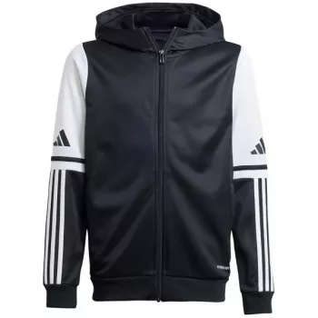 Hanorac adidas Squadra 25 pentru copii, negru/alb, 164 cm