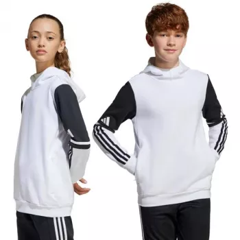 Hanorac adidas Squadra 25 pentru copii alb JD4807 140cm