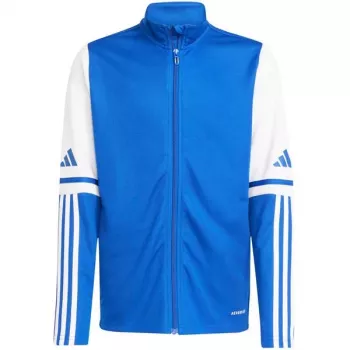 Hanorac de antrenament adidas Squadra 25 pentru copii, Team Royal Blue/alb, 128 cm