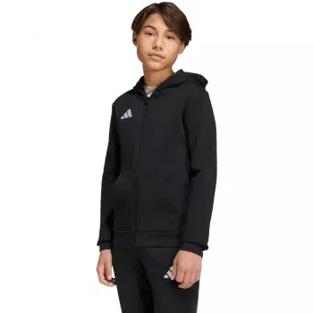 Hanorar adidas Entrada 26 Full Zip pentru copii, negru, 116 cm