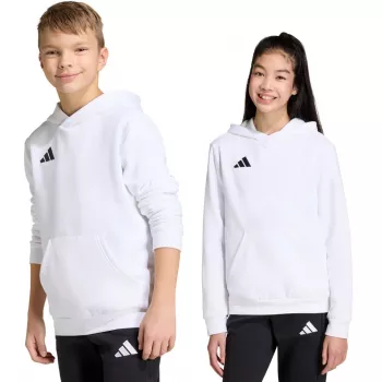 Hanorar adidas Entrada 26 pentru copii, alb, JZ6561, 140 cm