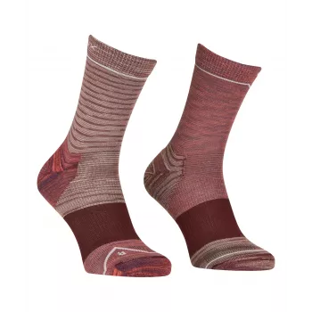 Șosete de trekking Ortovox Alpine Mid pentru femei, Wild Rose