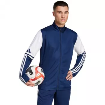 Bluză de antrenament adidas Squadra 25 pentru bărbați, cu mâneci lungi, bleumarin/alb, mărimea L