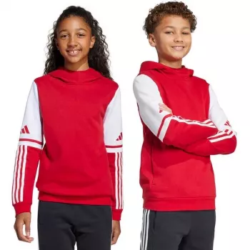 Hanorat cu glugă adidas Squadra 25 copii Team Power Red JD4805 140cm