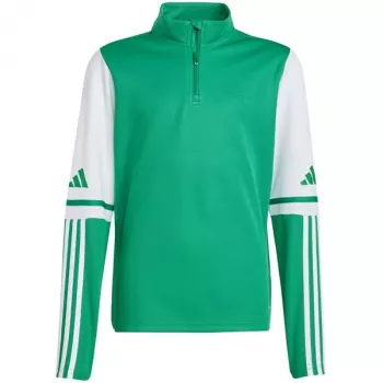 Bluză de antrenament adidas Squadra 25 pentru copii, verde/alb, 116 cm