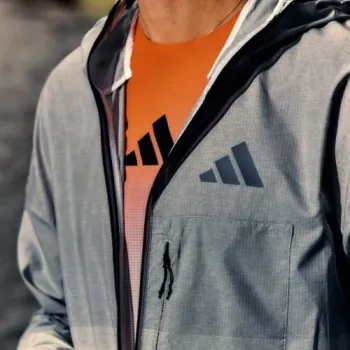 Jachetă adidas TERREX Xperior CLIMA365 Light Windweave pentru femei, negru/alb, mărimea M