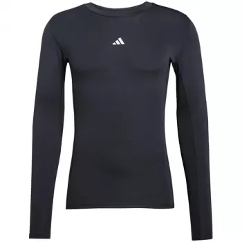 Tricou de antrenament adidas Techfit cu mâneci lungi pentru bărbați negru S