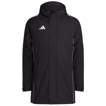 Parka adidas Tiro 24 Stadium pentru bărbați, negru/alb, mărimea M