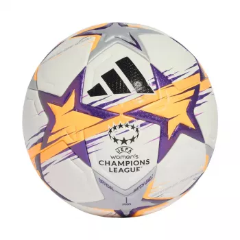 adidas UCL Women's Pro 26/27 League Stage Football Size 5 White/Orange/Purple