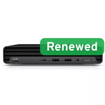 Mini PC HP Renewed EliteDesk 800 G6 - Intel Core i5-10500T, 16 GB RAM, 256 GB SSD, Intel UHD Graphics 630, Windows 11 Pro (Grad A)