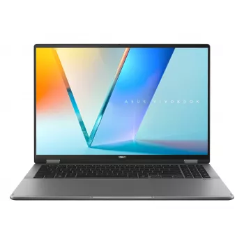 Laptop 2-în-1 ASUS Vivobook 16 Flip TP3607AA-FLIP-DISSI4X Copilot+ PC, 16 inch WUXGA OLED Touch, Intel Core Ultra 9 386H, 32 GB LPDDR5x, 1 TB SSD, Windows 11 Pro, tastatură franceză AZERTY
