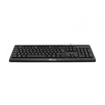 MediaRange MROS109-GR tastatură USB cu fir, layout QWERTY grecesc, negru, 105 taste, membrană, cablu 1,5 m