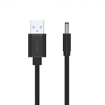 Cablu de alimentare UNITEK USB la DC 3,5x1,35mm 5V 2A 1,5m negru