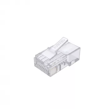 Conectori modulari RJ45 UNITEK Cat.6 Pass-Through, pachet de 100 (UTP, 23-26AWG, contacte aurii)