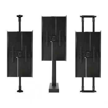 Capac posterior reglabil B-TECH AV pentru ecrane de 55 inch, negru
