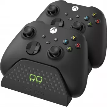 Stație de andocare dublă Venom pentru Xbox Series X|S și Xbox One - încărcător dual pentru controller cu 2x acumulatori NiMH 850 mAh reîncărcabili - indicatoare LED - negru
