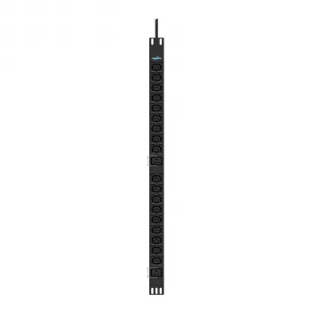 PDU rack PowerWalker PDU PHB10 18xC13 2xC19 Basic, montaj rack 1U 19 inch, 16A, intrare IEC C20, 3680W